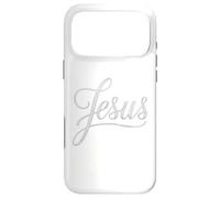 Jesus Script Hand Lettered Christian Faith Design Case for iPhone 17 Pro Max