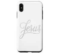 Jesus Script Hand Lettered Christian Faith Design Case for iPhone XS Max