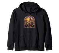 Jesus Sermon On The Mount Gothic Cathedral Icon Art Scene Zip Hoodie