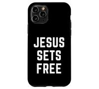 JESUS SETS FREE Christian Faith Bible Gospel Gifts Idea Case for iPhone 11 Pro