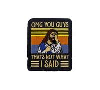 Jesus Sew On Patch - Religious Jacket Patch, Iron On Applique, Inspirational Quote Design | Backpack, Hat, Clothing Decoration for Faith Expression, DIY Craft, Christian Apparel, Accesso