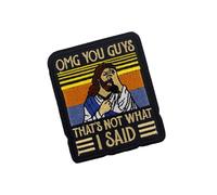 Jesus Sewn Patches - Embroidered Patches for Religious Applications, Christian Quote Iron-on Patch, Jesus Christ Clothing Patch, Religious for Jackets, Vests, Backpacks, Abbigl