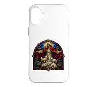 Jesus Shepherd And Wolves Medieval Cathedral Mosaic Art Case for iPhone 16 Plus