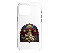 Jesus Shepherd And Wolves Medieval Cathedral Mosaic Art Case for iPhone 16 Pro Max