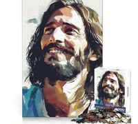 Jesus Smiling Portrait, The Chosen 1000 Adult Pieces Jigsaw Puzzle Enjoyable Game Nice Thick Family Enjoyable Art Piece (50x75cm)