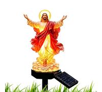 Jesus Solar Lights Outdoor Christian Blessed Sculpture Outdoor
