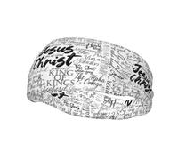 Jesus Sports Sweat Headbands For Men Women Unisex Non Slip Wicking Hair Bands For Running Yoga