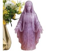 Jesus Statue | Crystal Religious Statues - Decorative Catholic Religious Figure for Home Baptism Bedroom Home Living Room Prayer Altar Shelf Church