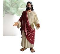 Jesus Statue - Religious Wearing a Robe Sculpture with Open Arms,Sacred Heart Jesus Statue - for Desk Holiday Birthday Party Offices Home Living Room Bedroom Mantel Shelf