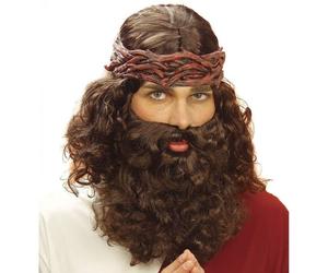 Jesus Style Prophet Brown Wig