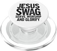 Jesus Swag Serve Worship And Glorify Religious inspirational PopSockets PopGrip for MagSafe
