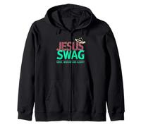 Jesus Swag Serve Worship And Glorify Religious inspirational Zip Hoodie