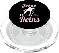 Jesus Take The Reins Christian Faith Based Religious PopSockets PopGrip for MagSafe