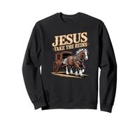 Jesus Take The Reins Rodeo Sweatshirt