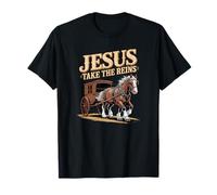 Jesus Take The Reins Rodeo T-Shirt