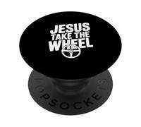 Jesus Take The Wheel Inspirational Christian Quote PopSockets Adhesive PopGrip
