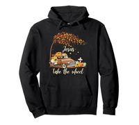 Jesus Take The Wheel Pumpkin Fall Season Christian Gift Pullover Hoodie