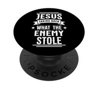 Jesus Taking Back What the Enemy Stole PopSockets Adhesive PopGrip
