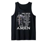 Jesus The Devil Saw Me With My Head Down Tank Top