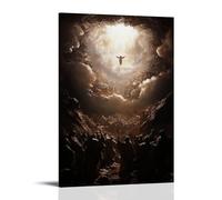 Jesus The Divine Light Saves Humanity Canvas Print Poster Decorative Painting Canvas Wall Art Living Room Poster Bedroom Painting Wall Art Picture Print Modern Family Room Decor 12 x 18 inch (30 x 45c