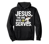 Jesus The One Who Serves Religious Pickleball - Pullover Hoodie