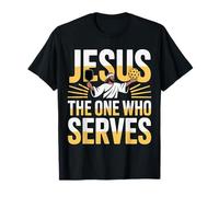 Jesus The One Who Serves Religious Pickleball - T-Shirt