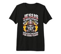 Jesus The Original Firefighter Christian Savior Protection Premium T-Shirt