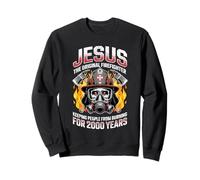 Jesus The Original Firefighter Christian Savior Protection Sweatshirt