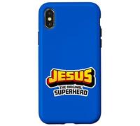 Jesus the Original Superhero - Comic Book Christian Faith Case for iPhone X/XS