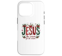 Jesus the Reason Christmas Faith Design Religious Art Case for iPhone 16 Pro