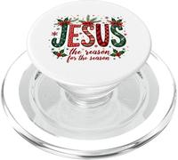Jesus the Reason Christmas Faith Design Religious Art PopSockets PopGrip for MagSafe