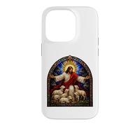 Jesus the Shepherd Medieval Cathedral Mosaic Art With Lambs Case for iPhone 14 Pro