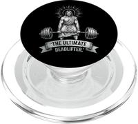 Jesus the Ultimate Deadlifter Christian Gym Faith Workout PopSockets PopGrip for MagSafe