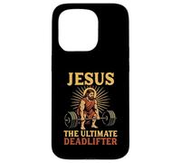 Jesus The Ultimate Deadlifter Christian Gym Workout Deadlift Case for iPhone 15 Pro