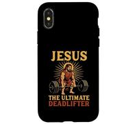 Jesus The Ultimate Deadlifter Christian Gym Workout Deadlift Case for iPhone X/XS
