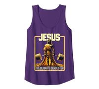 Jesus The Ultimate Deadlifter Christian Workout Gym Faith Tank Top