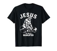 Jesus The Ultimate Deadlifter Funny Christian Gym T-Shirt