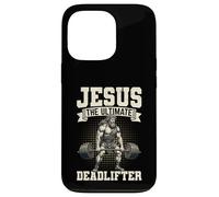 Jesus The Ultimate Deadlifter Funny Christian Weightlifting Case for iPhone 13 Pro