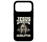 Jesus The Ultimate Deadlifter Funny Christian Weightlifting Case for iPhone 17 Pro Max