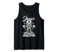 Jesus The Ultimate Deadlifter Gym Christian Weightlifting Tank Top