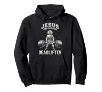 Jesus, The Ultimate Deadlifter Gym Meme Pullover Hoodie