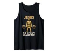 Jesus The Ultimate Deadlifter Gym Motivation Tank Top