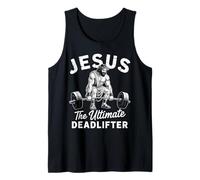 Jesus The Ultimate Deadlifter Motivational Christian Gym Tank Top