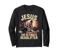Jesus The Ultimate Deadlifter Muscle Long Sleeve T-Shirt