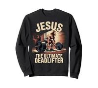 Jesus The Ultimate Deadlifter Muscle Sweatshirt