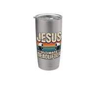 Jesus The Ultimate Deadlifter Stainless Steel Insulated Tumbler