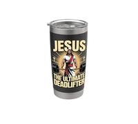 Jesus The Ultimate Deadlifter Stainless Steel Insulated Tumbler