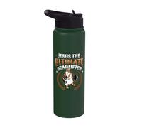 Jesus The Ultimate Deadlifter Stainless Steel Insulated Water Bottle