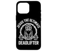 Jesus The Ultimate Deadlifter Tshirt Christian Deadlifting Case for iPhone 16 Pro Max