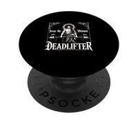 Jesus The Ultimate Deadlifter Tshirt Christian Deadlifting PopSockets Adhesive PopGrip